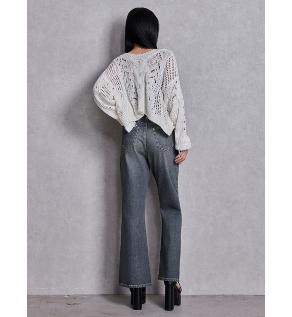 GYDA「2WAYメッシュブリーチニットトップス」|ニット・セーター|