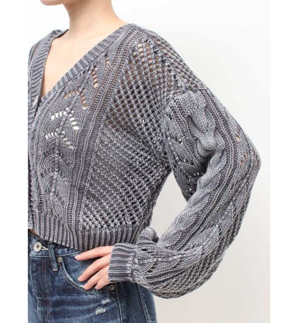 GYDA「2WAYメッシュブリーチニットトップス」|ニット・セーター|