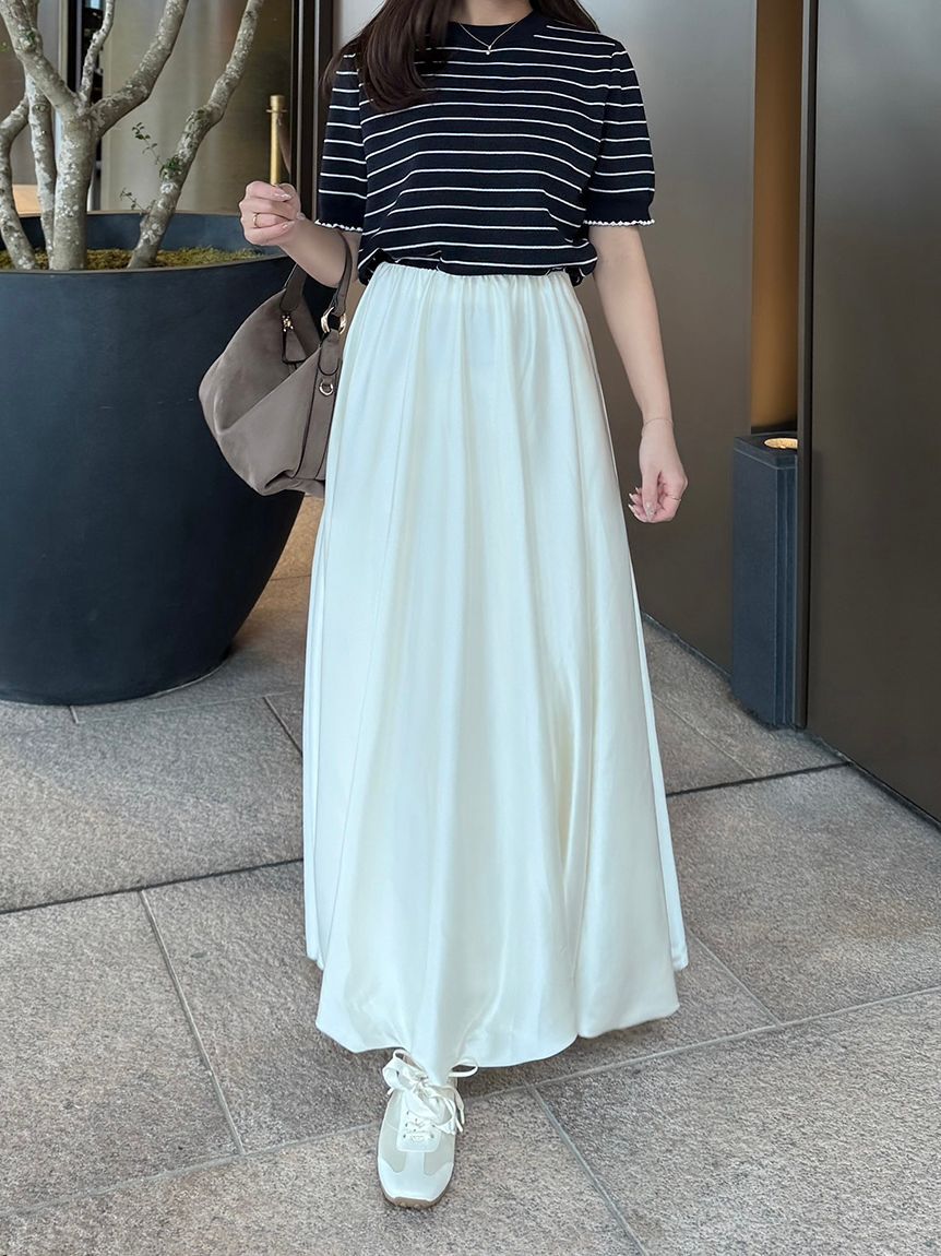 Mila Owen「【WEB限定カラー】２ＷＡＹ衿取り外しポロニットプルオーバー」|ニット・セーター|