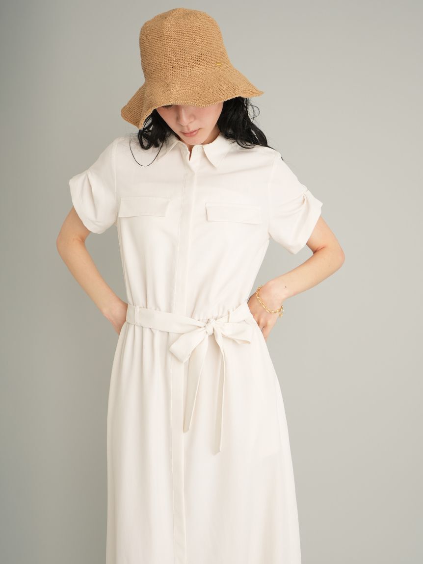 Mila Owen「【ウォッシャブル】シャツナローワンピース」|ワンピース|