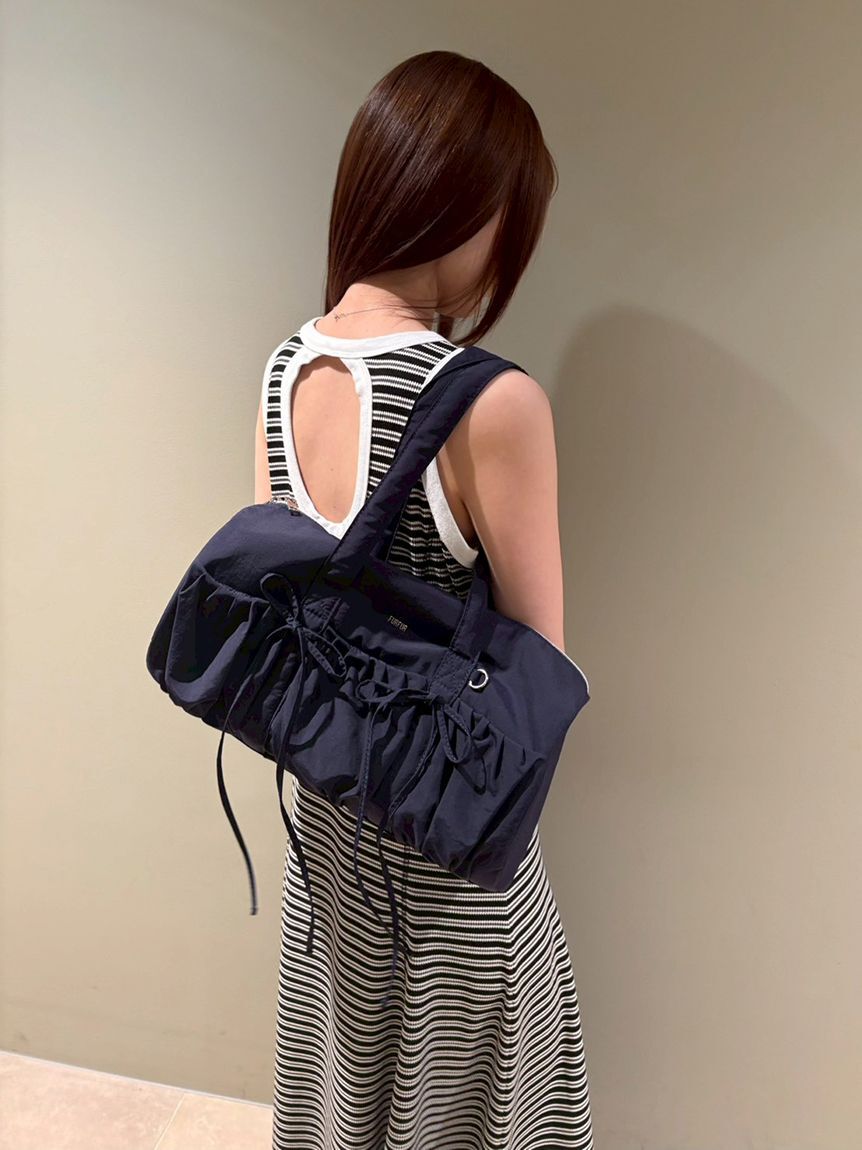 FURFUR「ロゴ刺繍ボーダーワンピース」|ワンピース|