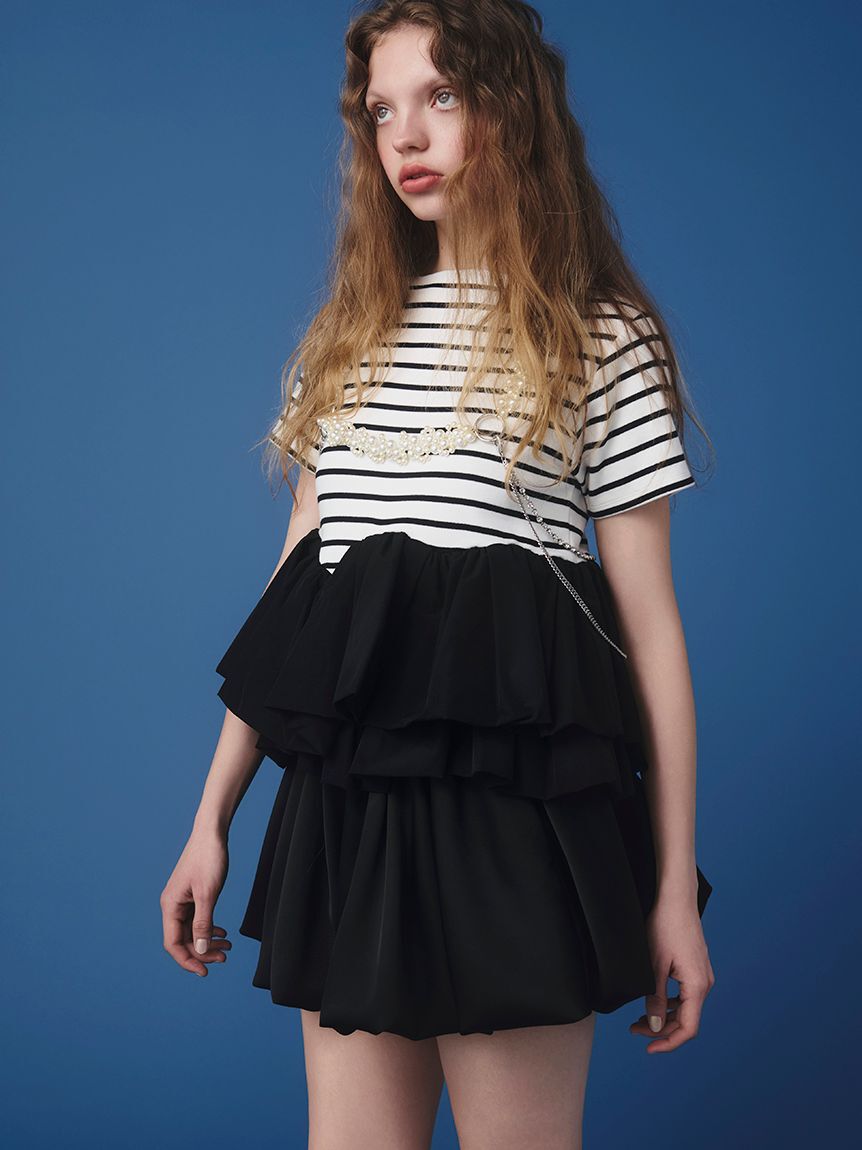 FURFUR「フラワーモチーフパールハーネス」|ベルト|