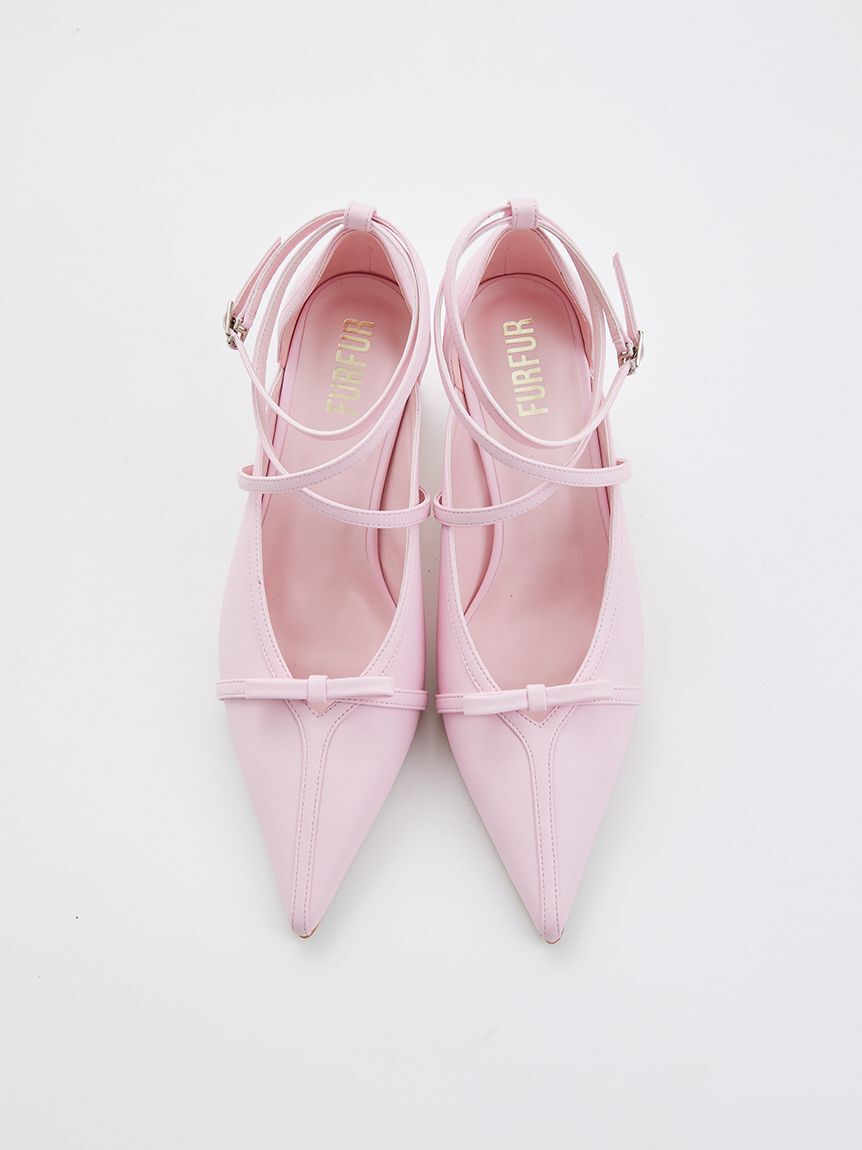 FURFUR「クロスストラップリボンパンプス」|パンプス|
