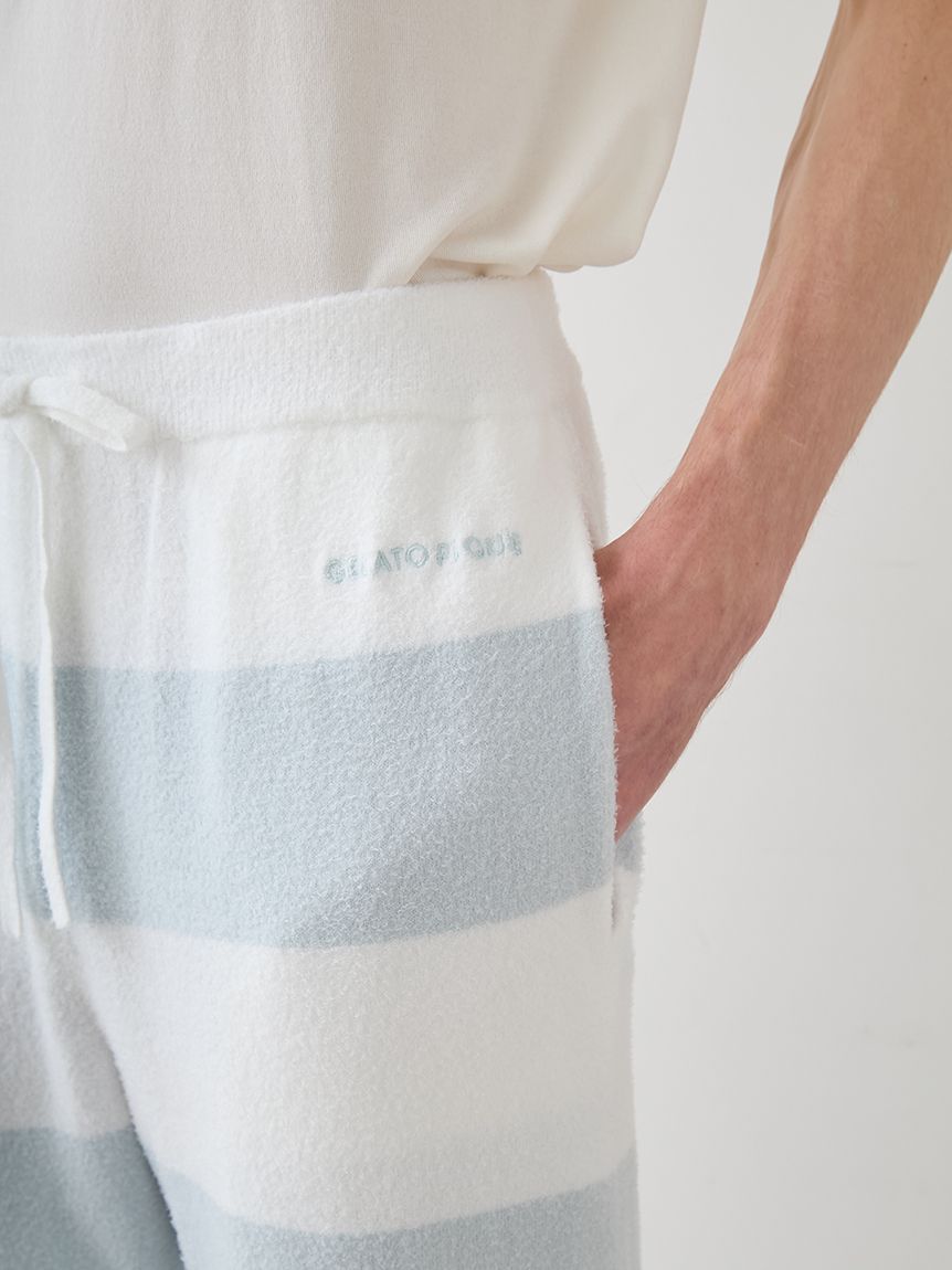 GELATO PIQUE HOMME「【HOMME】スムーズィー2ボーダーロングパンツ」|ルームウェア|