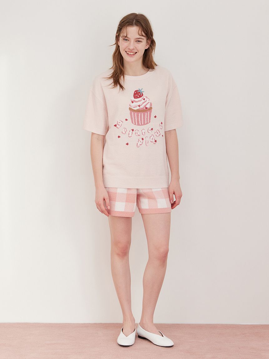 gelato pique「エアリーモコギンガムチェック柄ショートパンツ」|ルームウェア|