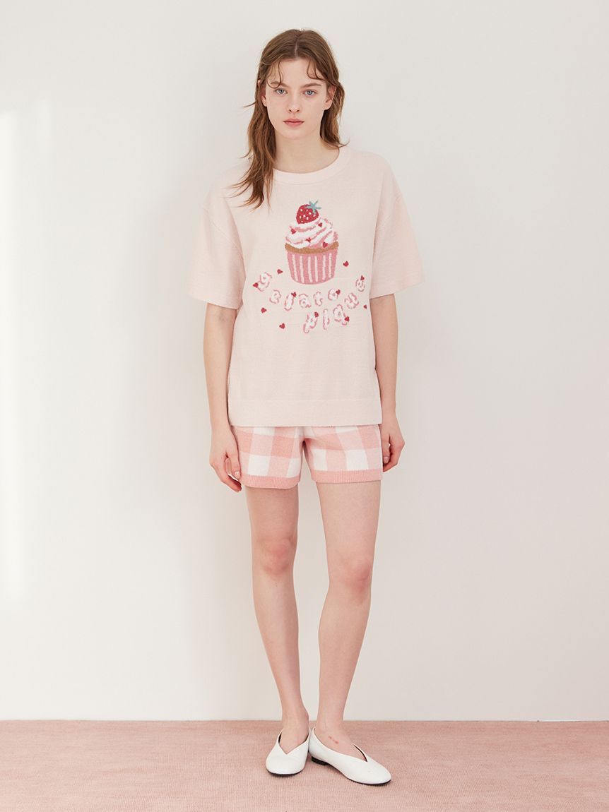 gelato pique「エアリーモコギンガムチェック柄ショートパンツ」|ルームウェア|