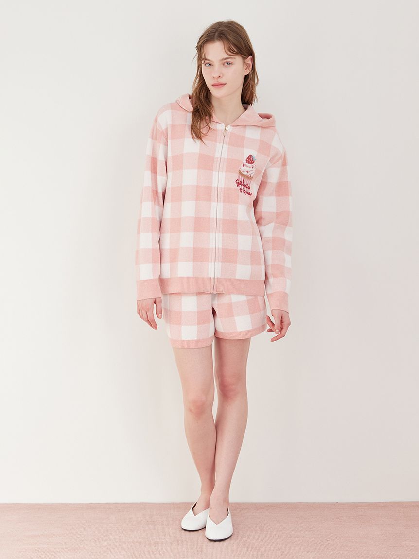 gelato pique「エアリーモコギンガムチェック柄ショートパンツ」|ルームウェア|