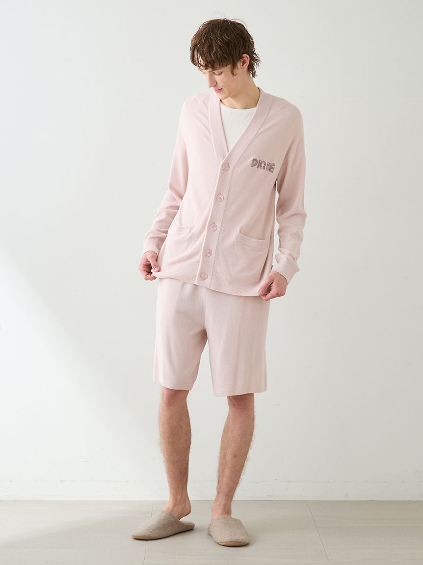 GELATO PIQUE HOMME「【HOMME】スムーズィーliteラインロゴカーディガン」|カーディガン|