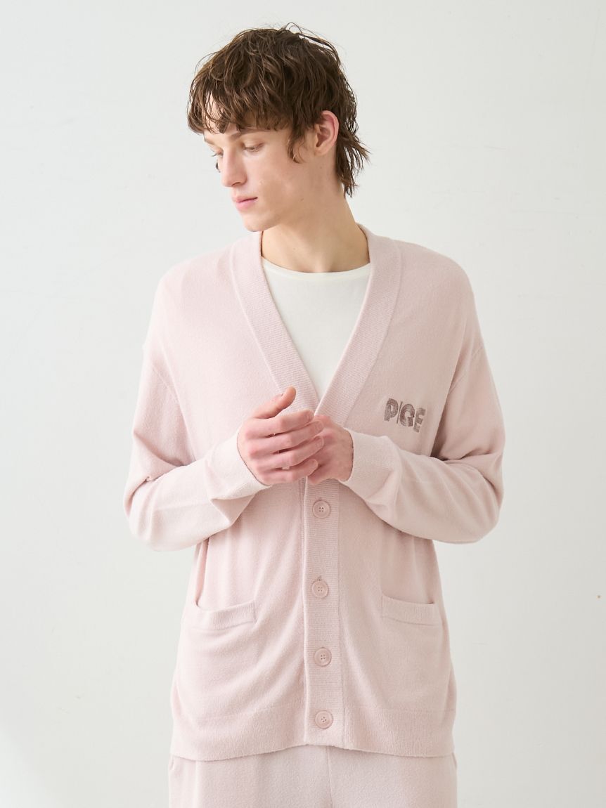GELATO PIQUE HOMME「【HOMME】スムーズィーliteラインロゴカーディガン」|カーディガン|