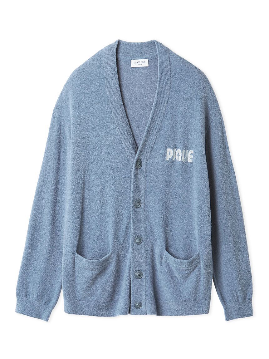 GELATO PIQUE HOMME「【HOMME】スムーズィーliteラインロゴカーディガン」|カーディガン|BLU