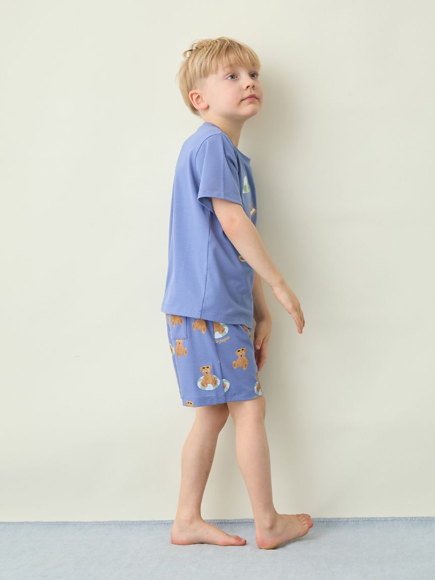 GELATO PIQUE KIDS & BABY「【KIDS】【接触冷感】サマーベアワンポイントTシャツ」|ルームウェア|