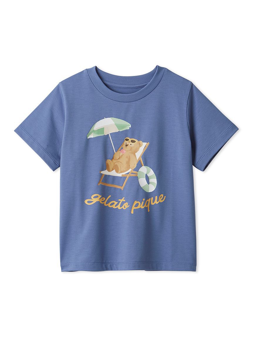 GELATO PIQUE KIDS & BABY「【KIDS】【接触冷感】サマーベアワンポイントTシャツ」|ルームウェア|