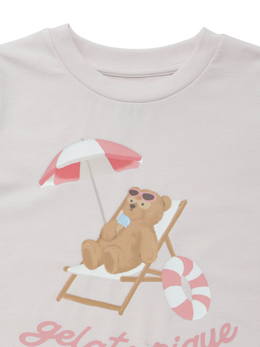GELATO PIQUE KIDS & BABY「【KIDS】【接触冷感】サマーベアワンポイントTシャツ」|ルームウェア|