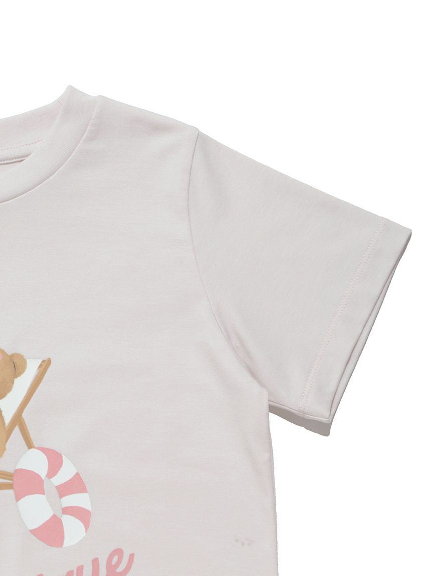 GELATO PIQUE KIDS & BABY「【KIDS】【接触冷感】サマーベアワンポイントTシャツ」|ルームウェア|