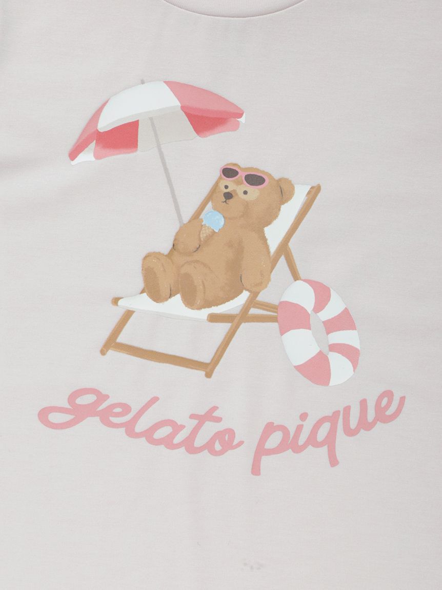 GELATO PIQUE KIDS & BABY「【KIDS】【接触冷感】サマーベアワンポイントTシャツ」|ルームウェア|