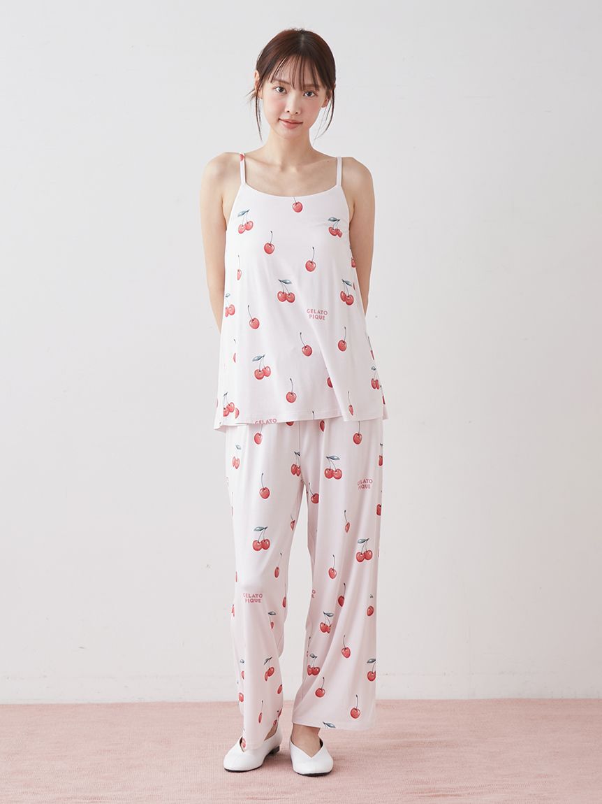 gelato pique「【接触冷感】フルーツ3柄カップインキャミソール」|ルームウェア|
