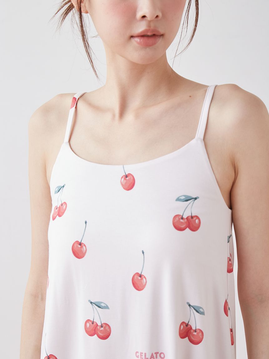 gelato pique「【接触冷感】フルーツ3柄カップインキャミソール」|ルームウェア|