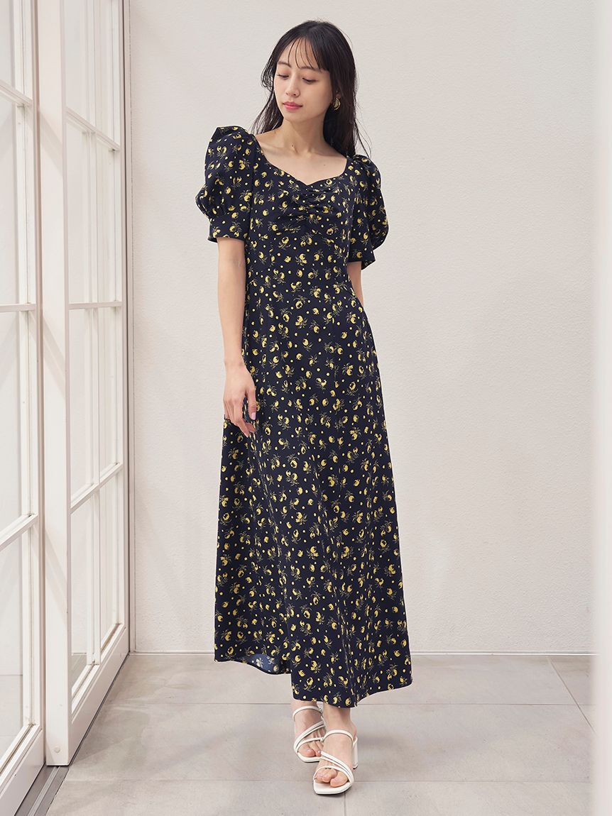 SNIDEL「【販路限定サイズあり】Sustainableフルーツプリントワンピース」|ワンピース|