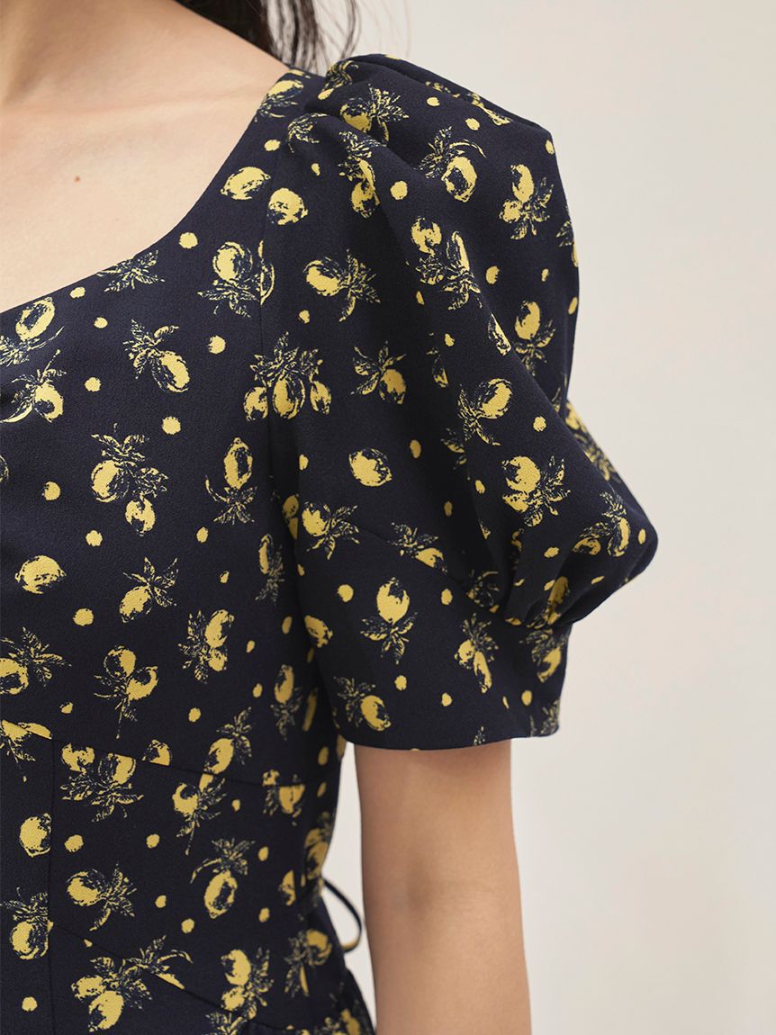 SNIDEL「【販路限定サイズあり】Sustainableフルーツプリントワンピース」|ワンピース|