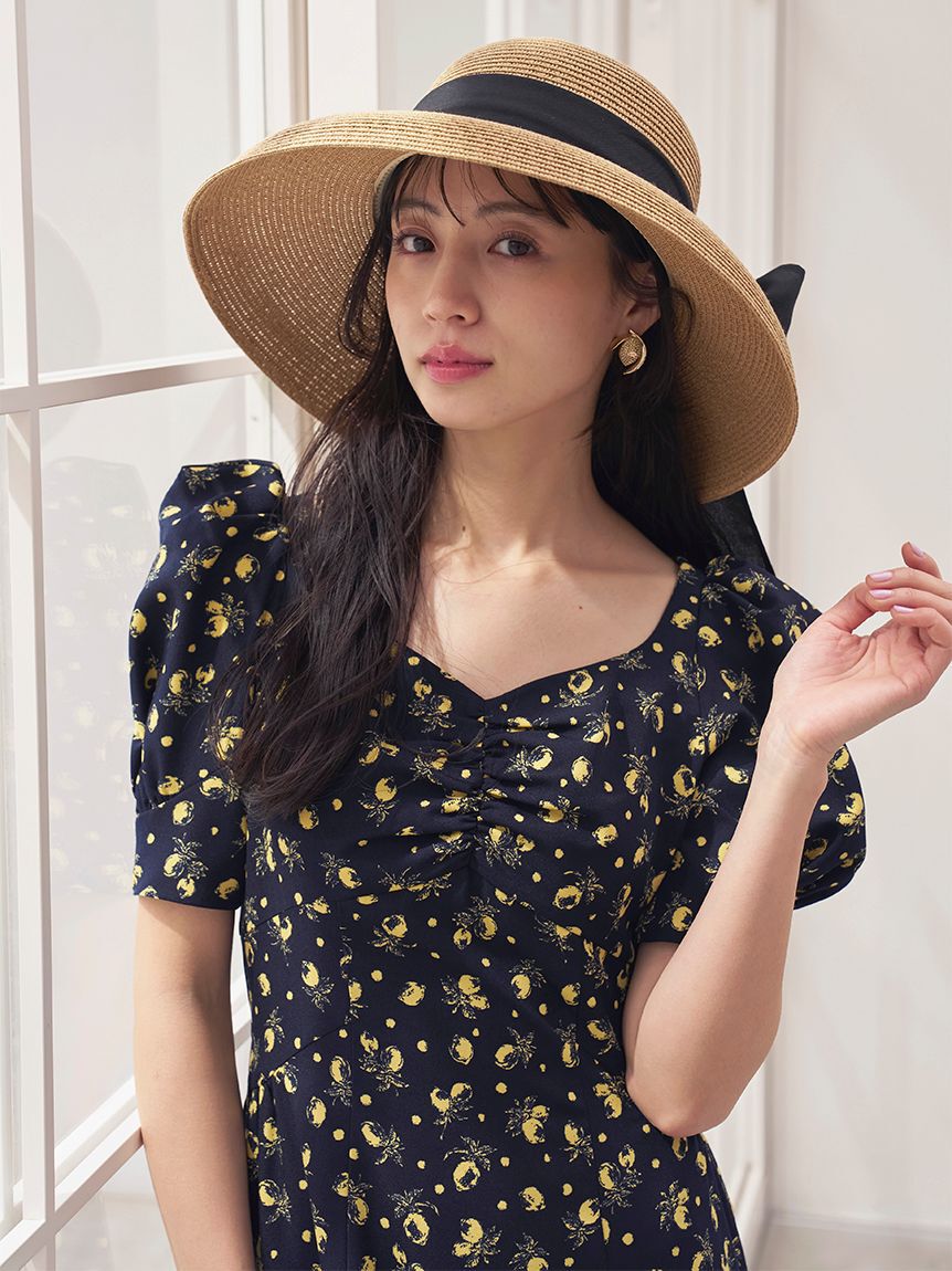 SNIDEL「【販路限定サイズあり】Sustainableフルーツプリントワンピース」|ワンピース|