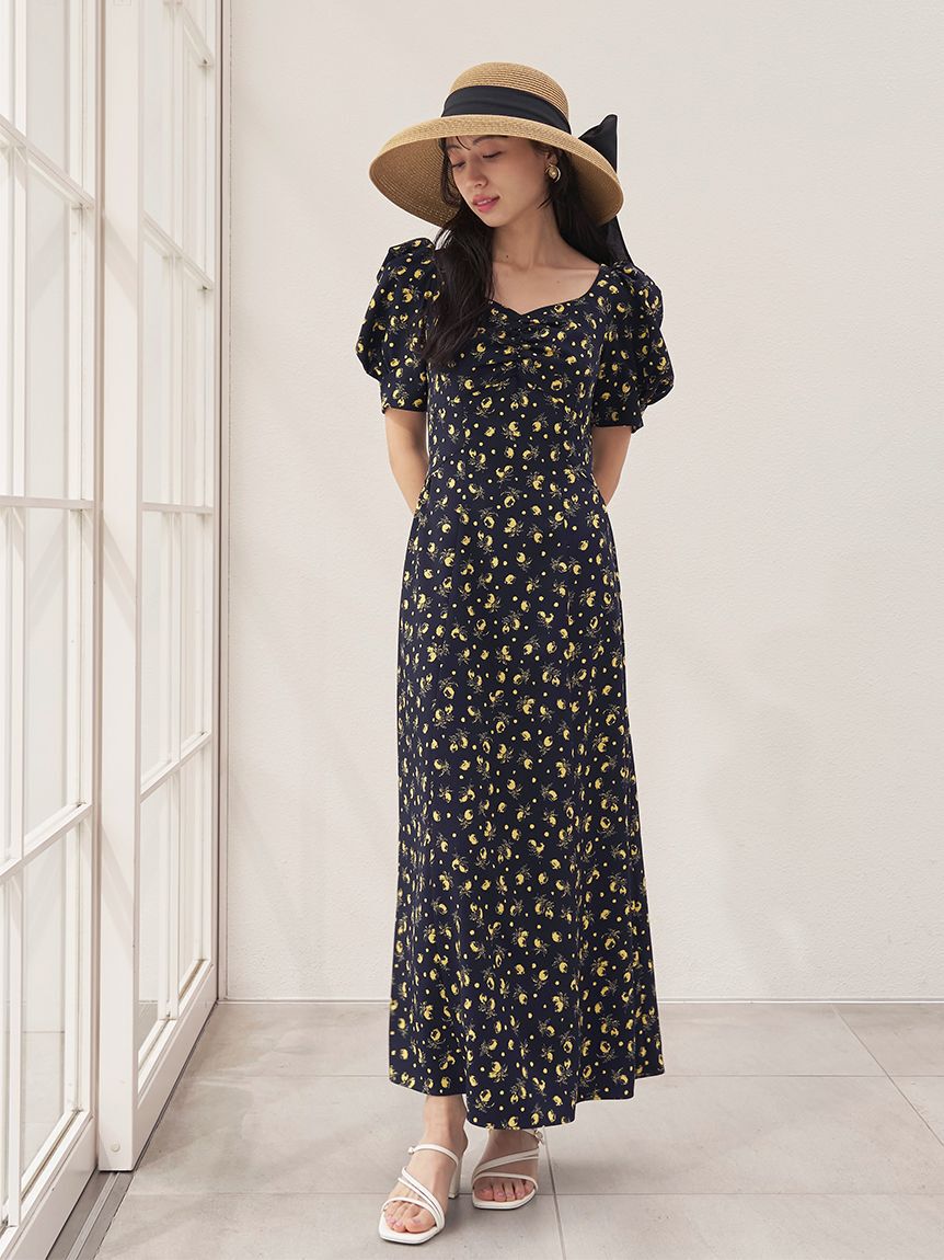 SNIDEL「【販路限定サイズあり】Sustainableフルーツプリントワンピース」|ワンピース|