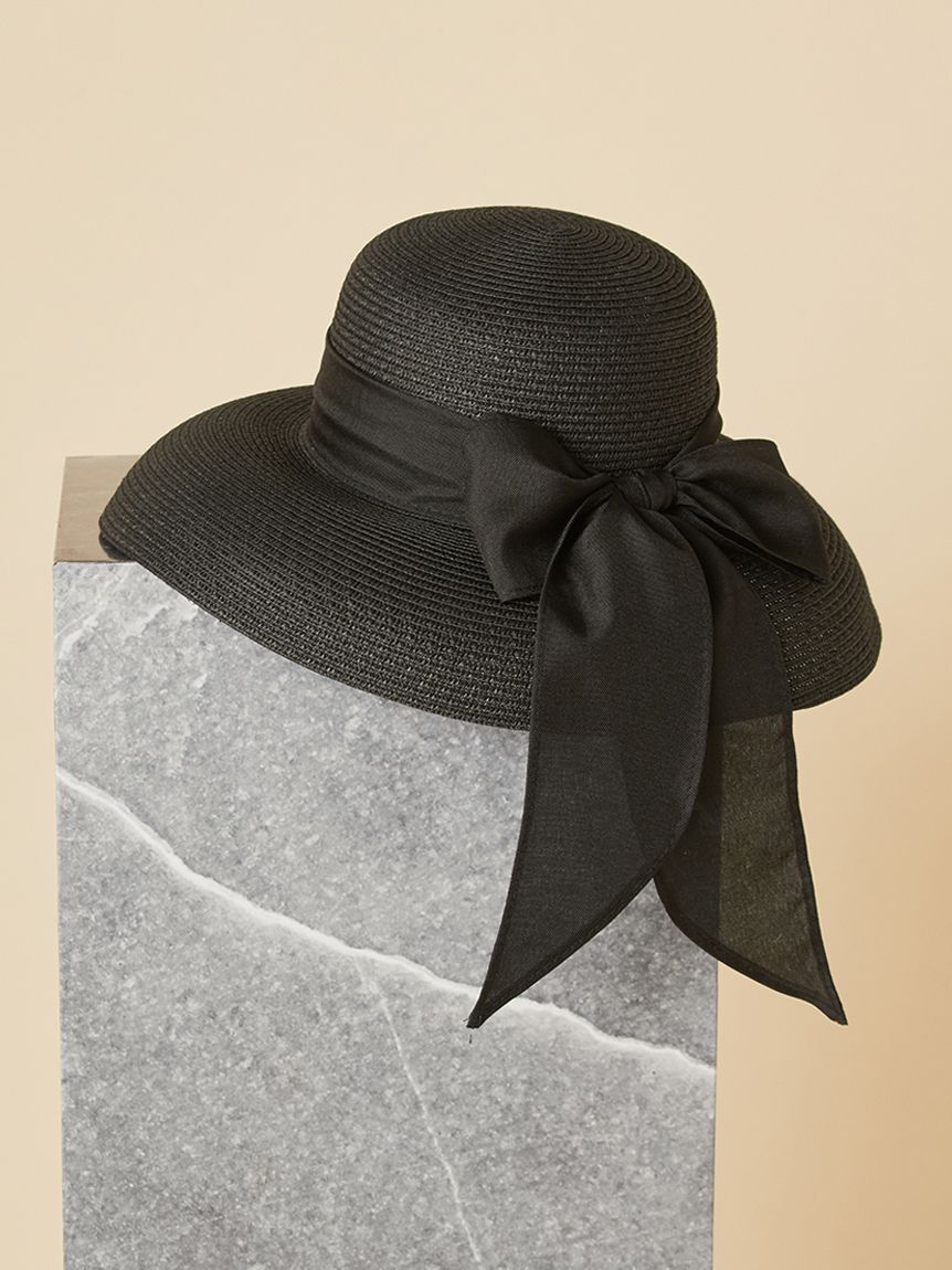 SNIDEL「リボンブレードハット」|ハット|BLK