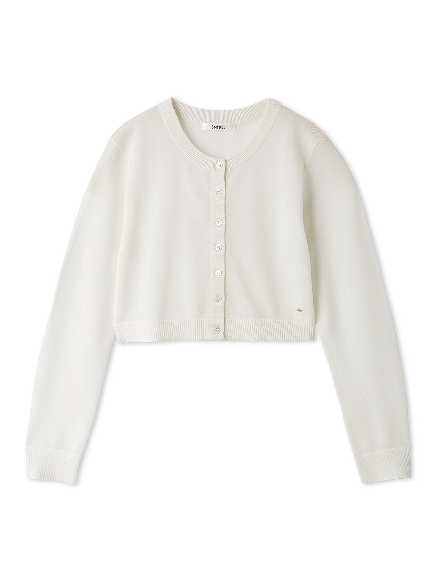 SNIDEL「ベーシックコンパクトシアーカーディガン」|カーディガン|WHT