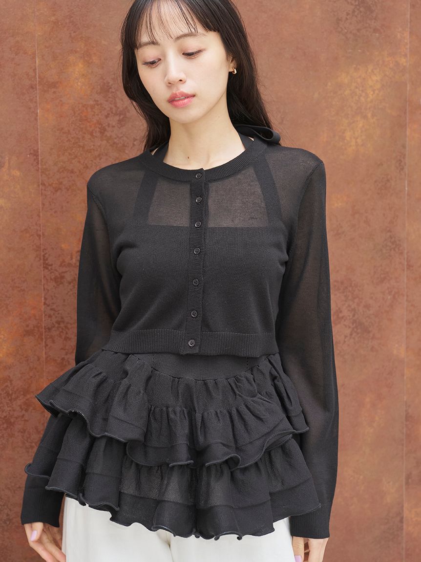 SNIDEL「ベーシックコンパクトシアーカーディガン」|カーディガン|