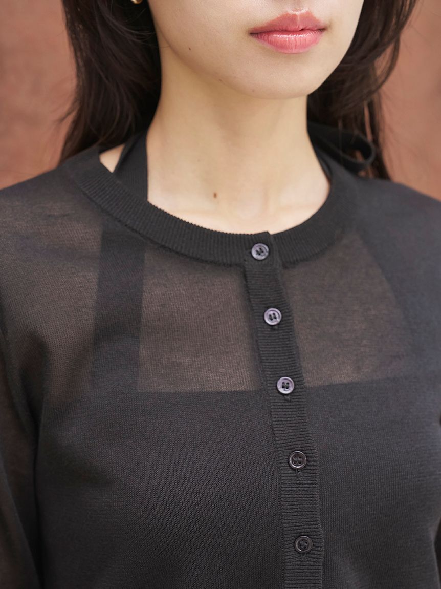 SNIDEL「ベーシックコンパクトシアーカーディガン」|カーディガン|