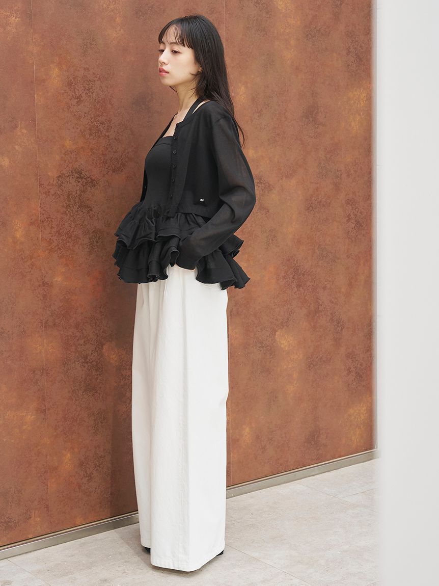 SNIDEL「ベーシックコンパクトシアーカーディガン」|カーディガン|