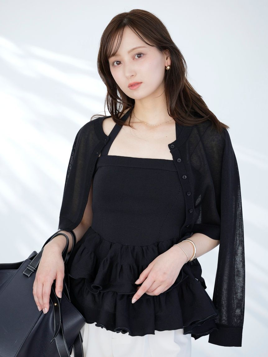 SNIDEL「ベーシックコンパクトシアーカーディガン」|カーディガン|