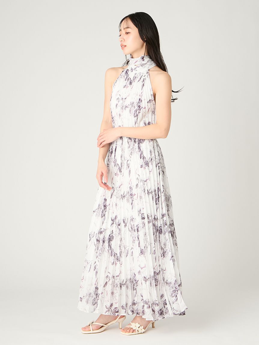 FRAY I.D「2wayプリーツホルターネックワンピース」|ワンピース|