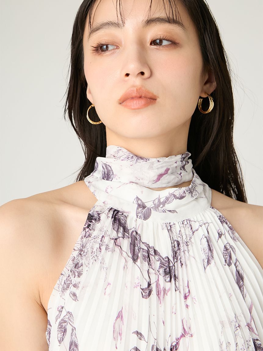 FRAY I.D「2wayプリーツホルターネックワンピース」|ワンピース|