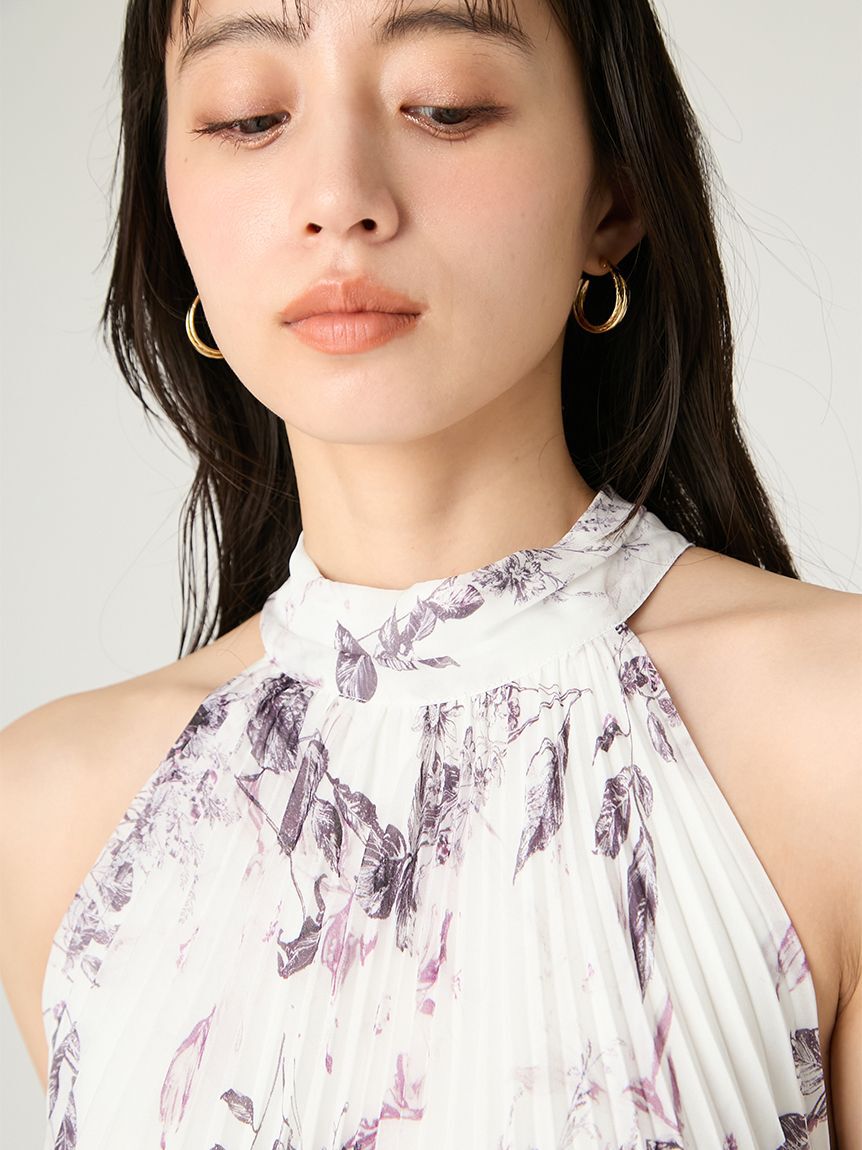 FRAY I.D「2wayプリーツホルターネックワンピース」|ワンピース|