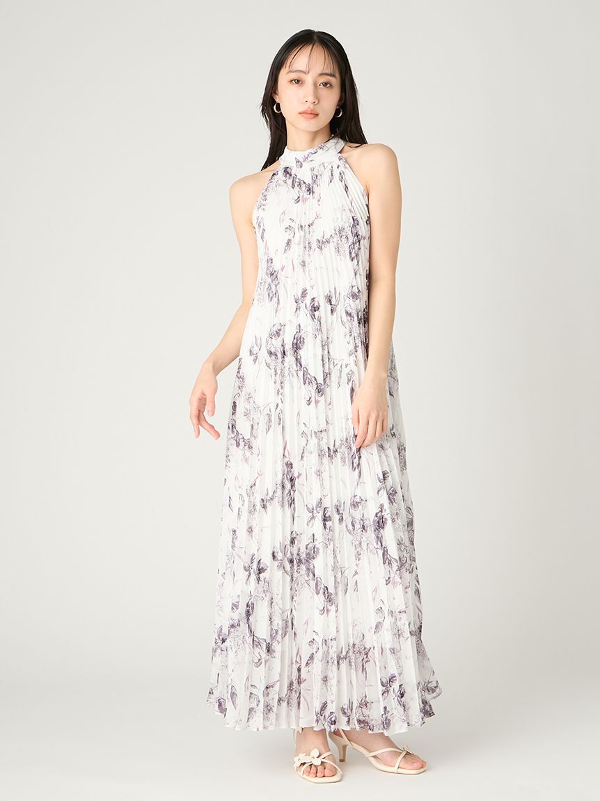 FRAY I.D「2wayプリーツホルターネックワンピース」|ワンピース|