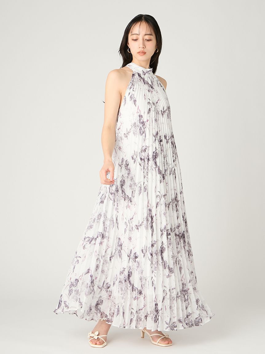 FRAY I.D「2wayプリーツホルターネックワンピース」|ワンピース|