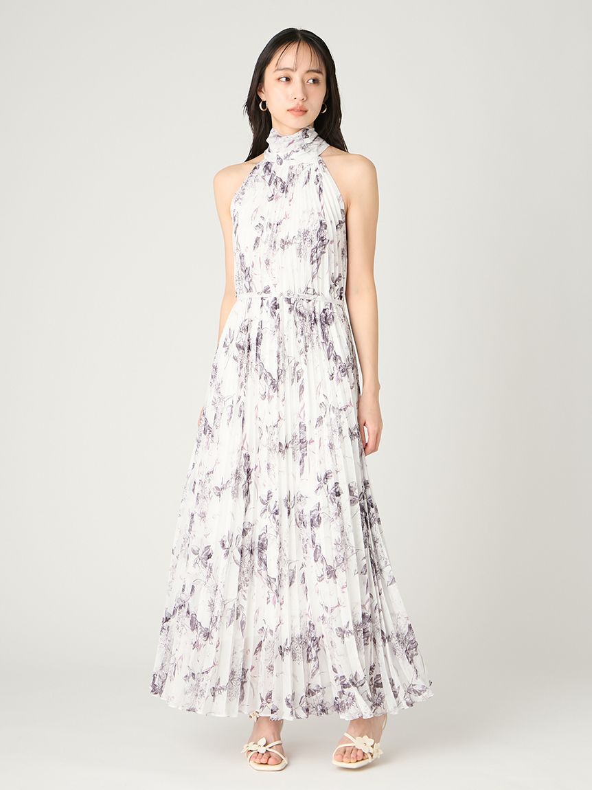 FRAY I.D「2wayプリーツホルターネックワンピース」|ワンピース|