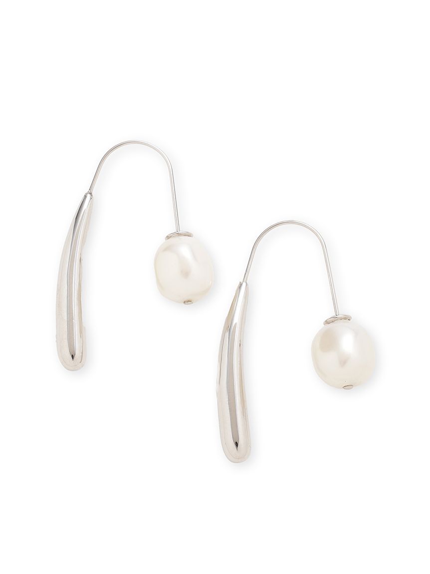 FRAY I.D「パールフープピアス」|ピアス|SLV