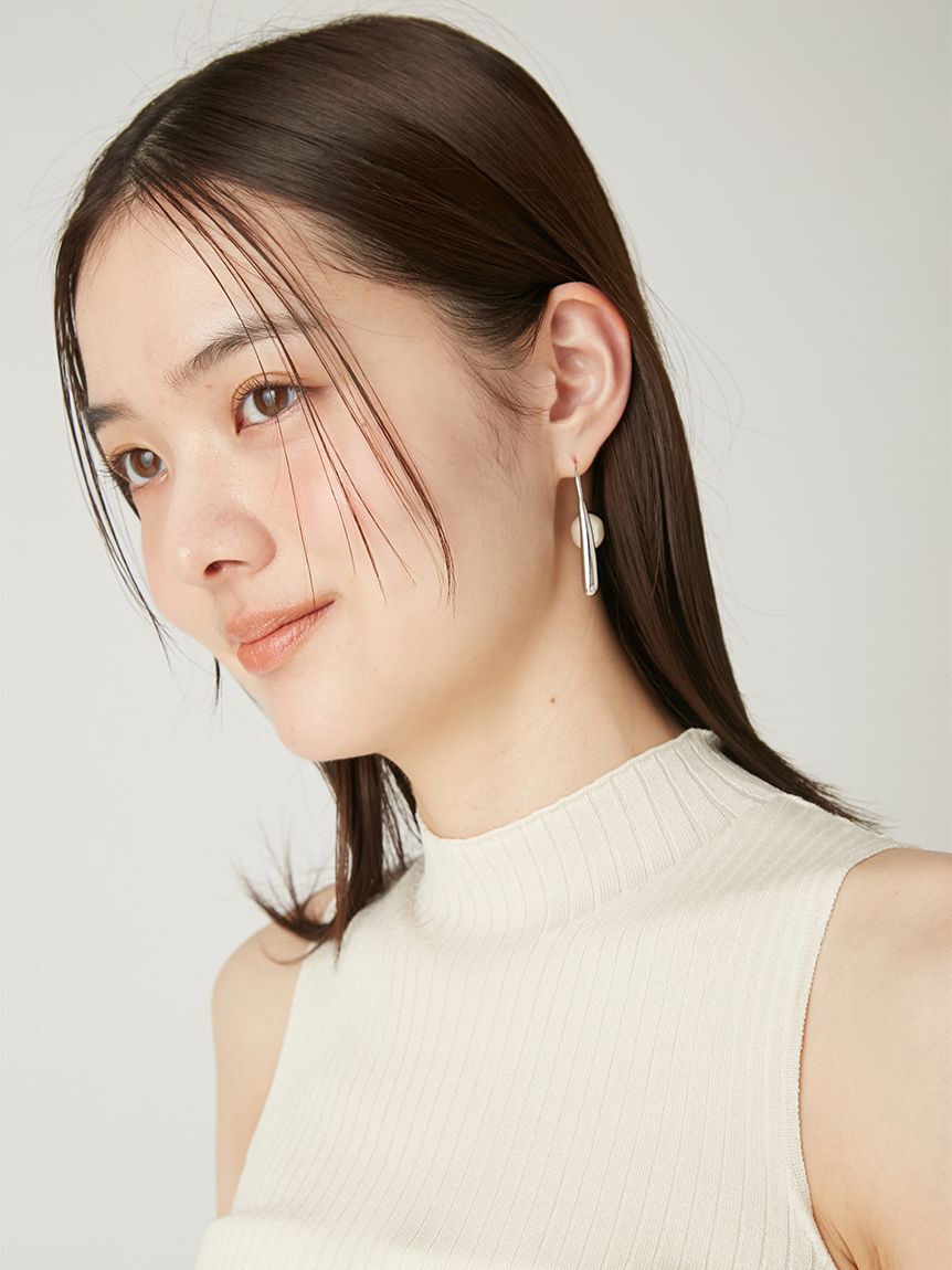 FRAY I.D「パールフープピアス」|ピアス|