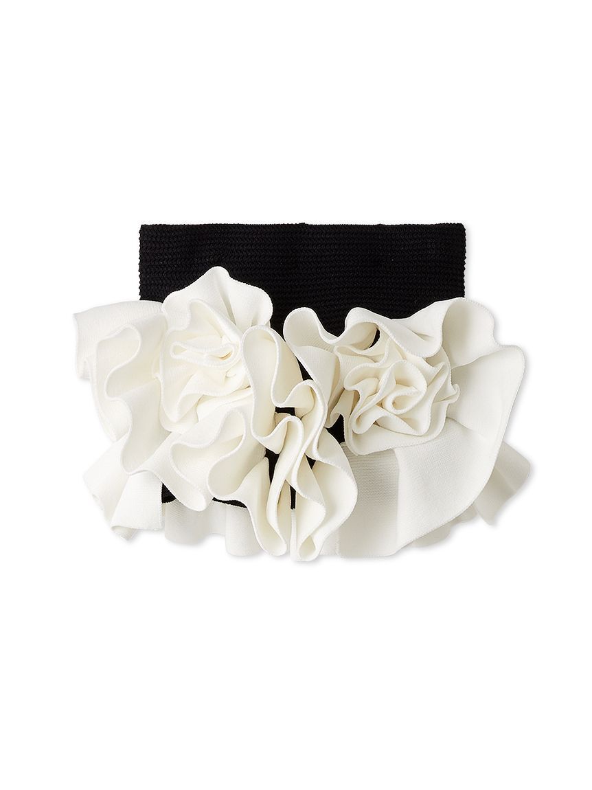 FRAY I.D「フラワーペプラムニットベアトップス」|ニット・セーター|