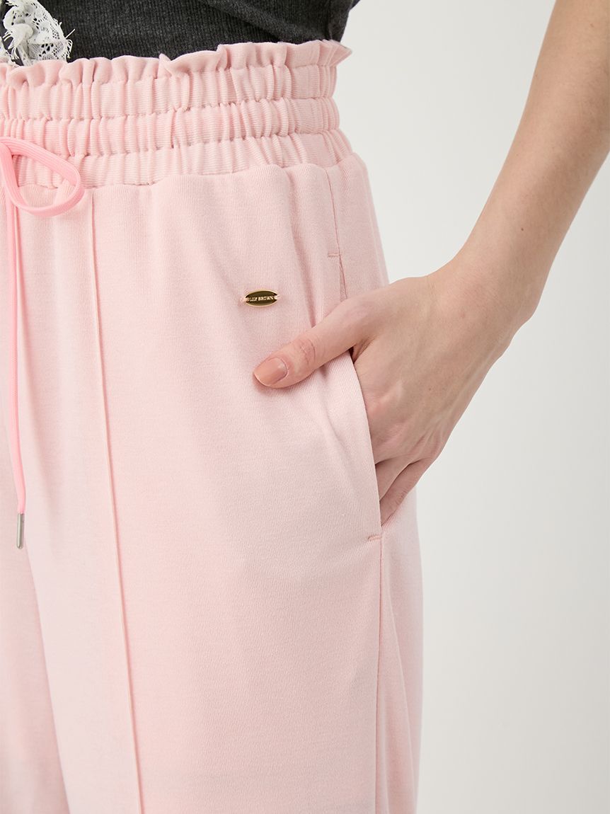 LILY BROWN「【LUMISHADE】カットロングパンツ」|チノ|