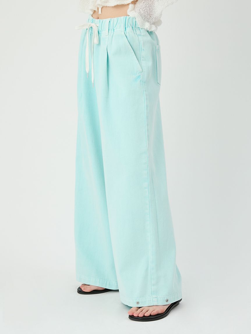 LILY BROWN「ワイドレッグリラックスデニムパンツ」|デニム|