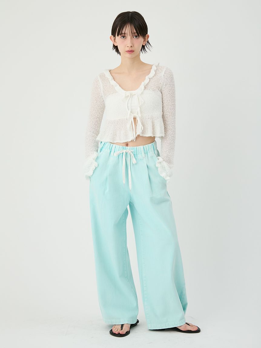 LILY BROWN「ワイドレッグリラックスデニムパンツ」|デニム|