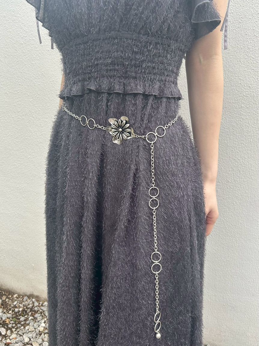 LILY BROWN「メタルフラワーチェーンベルト」|ベルト|SLV