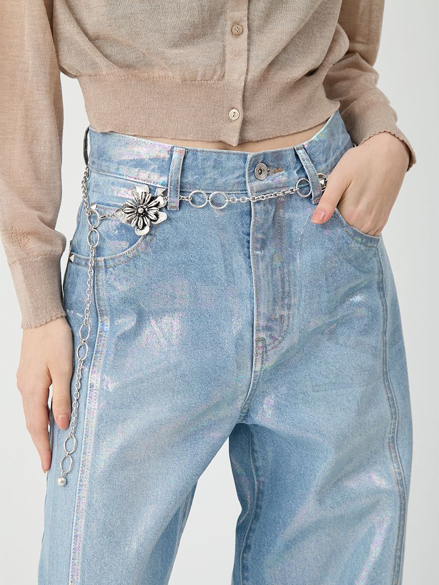 LILY BROWN「メタルフラワーチェーンベルト」|ベルト|