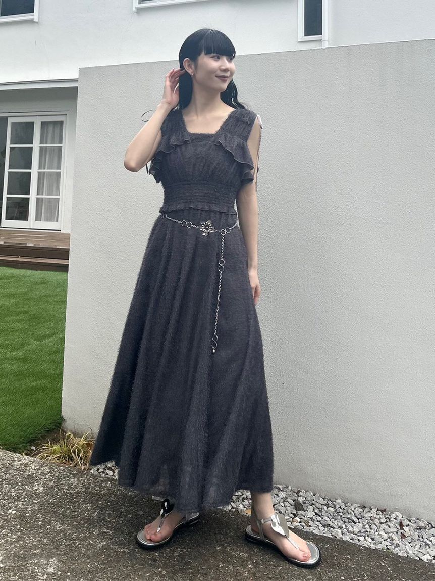 LILY BROWN「メタルフラワーチェーンベルト」|ベルト|