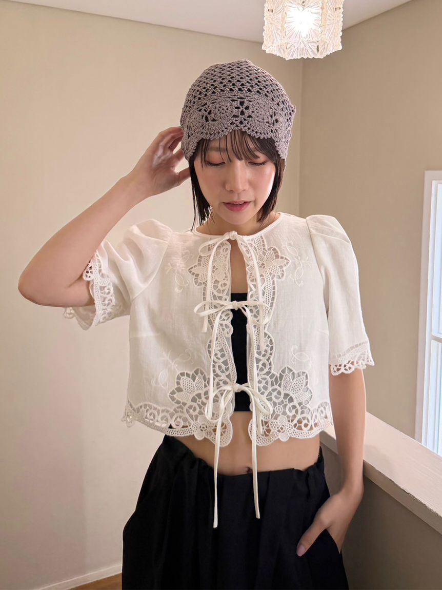 LILY BROWN「サマークロシェビーニー」|ニット帽|