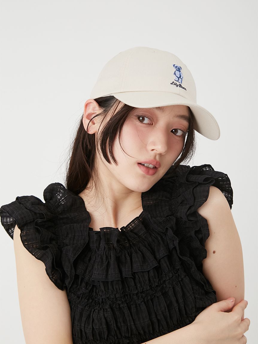 LILY BROWN「Lily Bearエンブロイダリーキャップ」|キャップ・キャスケット|