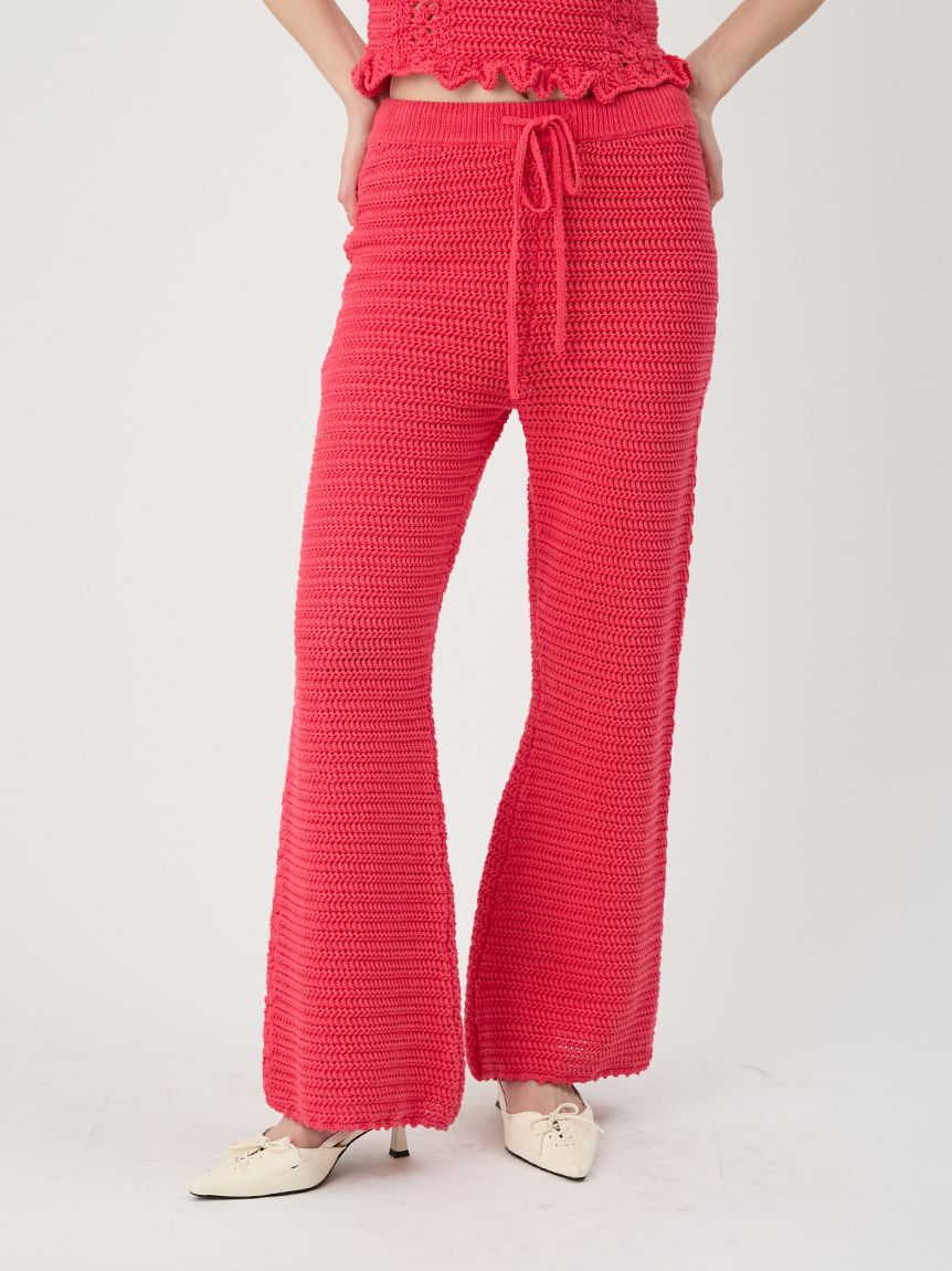 LILY BROWN「クロシェトリムニットパンツ」|チノ|PNK