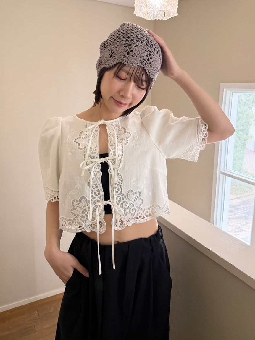 LILY BROWN Lingerie「【LILY BROWN Lingerie】バッククロスブラレット」|インナー|